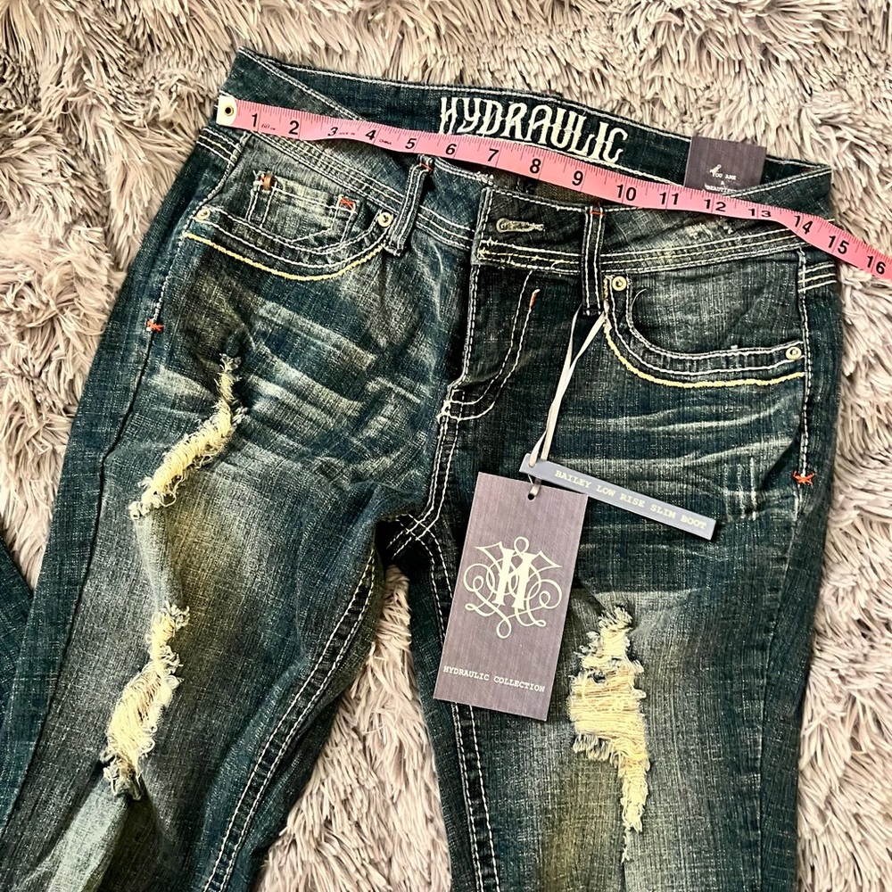 ๐ Hydraulic skinny boot cut jeans ๐ - Picture 2 of 6
